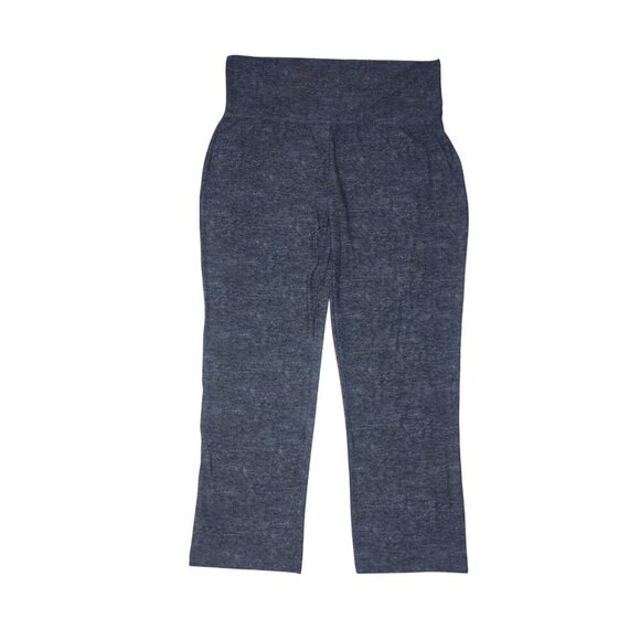 Bobbie Brooks Ladies Yoga Pants 3X With Fold Over Waistband Heathered Gray, NWT - Picture 1 of 7